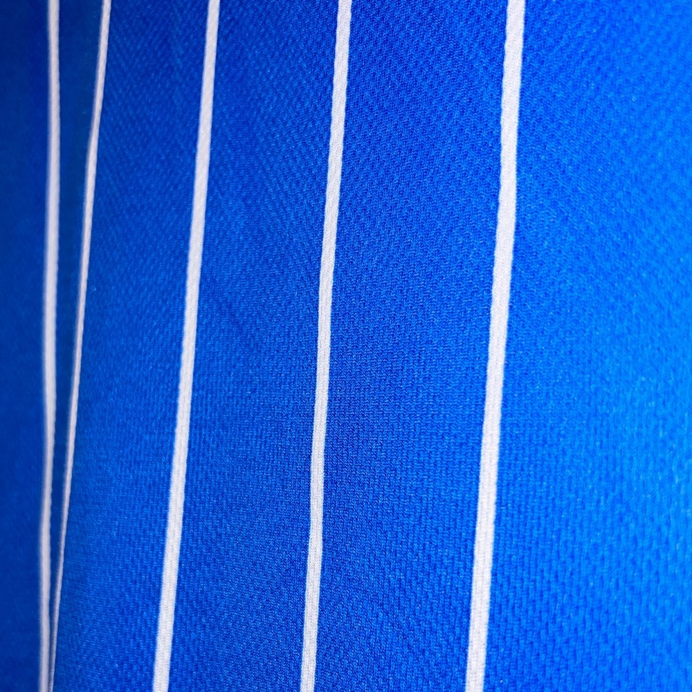 ๐ฝ๐ New York Knicks NBA Basketball Pinstripes Polyester Shirt ๐๏ธ๐ - Picture 8 of 16